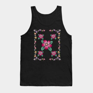 flower tendril flower meadow floral flowerpattern blooms Tank Top